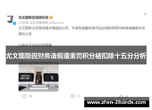 尤文图斯因财务造假遭重罚积分被扣除十五分分析